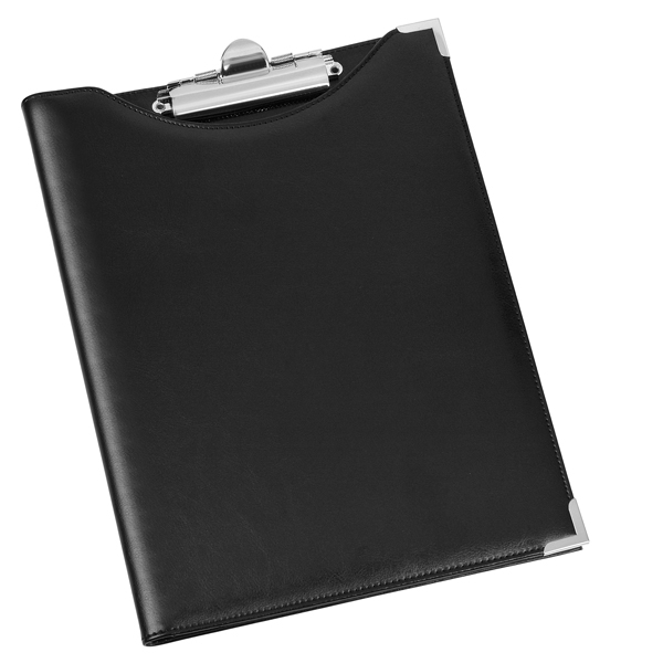 PORTABLOCCO IN SIMILPELLE NERO 24X31cm CON TASCA art.247 LEBEZ