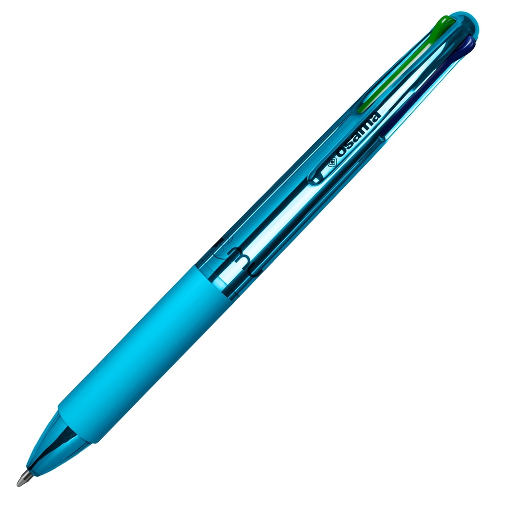 Penna sfera 4 colori 4 Multi 1.0mm Chrome sky OSAMA