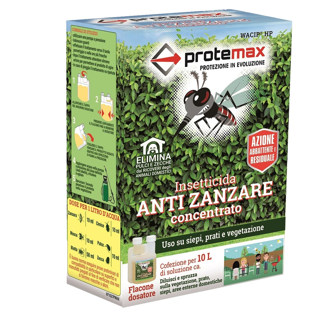 Insetticida antizanzare concentrato 100ml Protemax