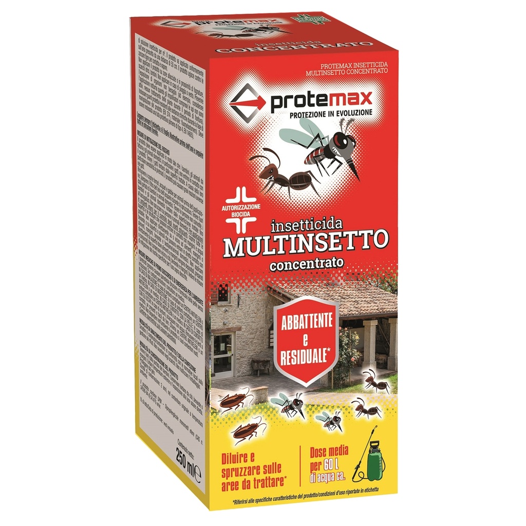 Insetticida multinsetto concentrato 250ml Protemax