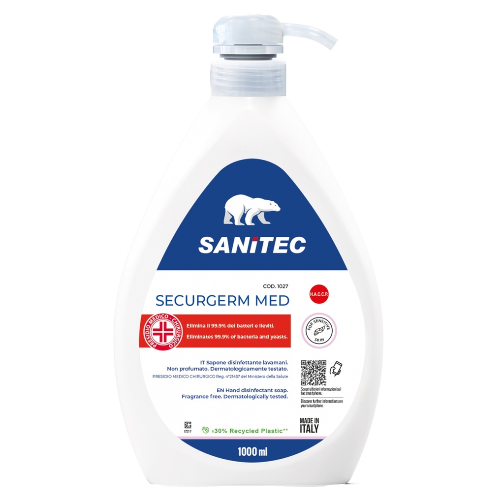 Sapone liquido Securgerm Med PMC 1L Sanitec