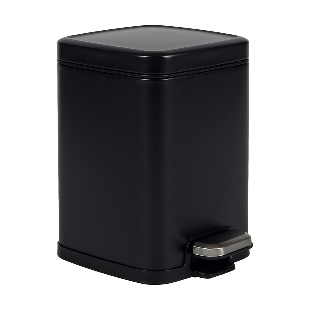 Bidone Pico con pedale e vaschetta 4L nero satinato Perfetto