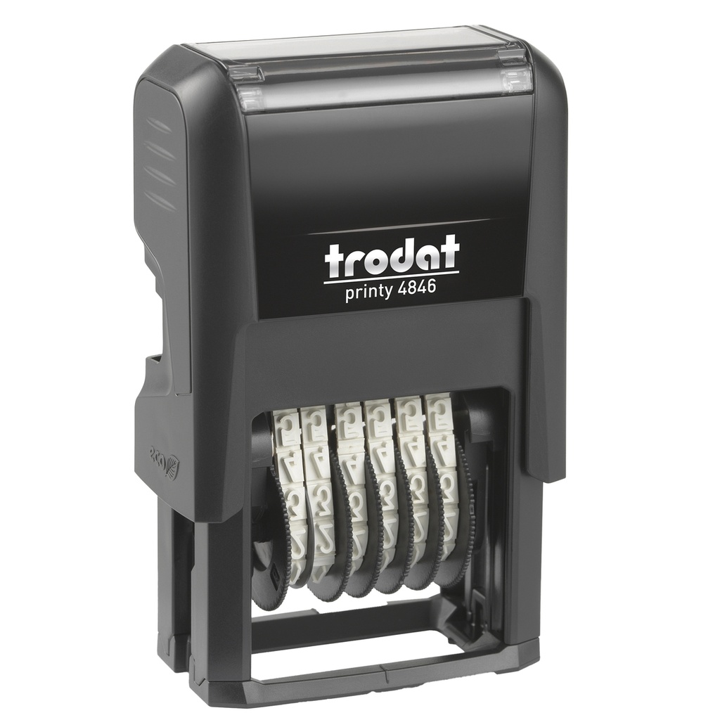 Timbro Printy 4.0 Eco 4846 NUMERATORE 6cifre 4mm autoinchiostrante TRODAT