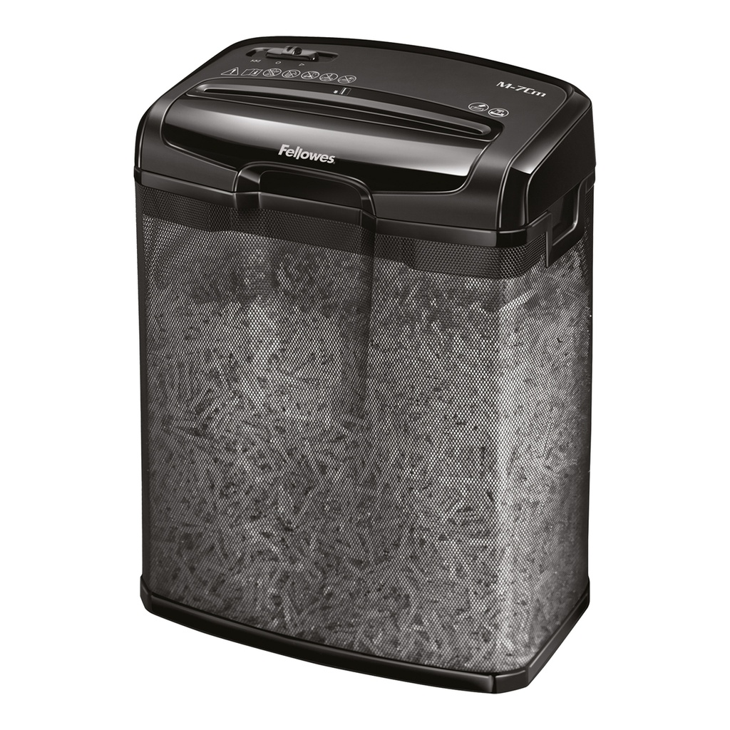 Distruggidocumenti a frammenti M-7CM Nero Fellowes