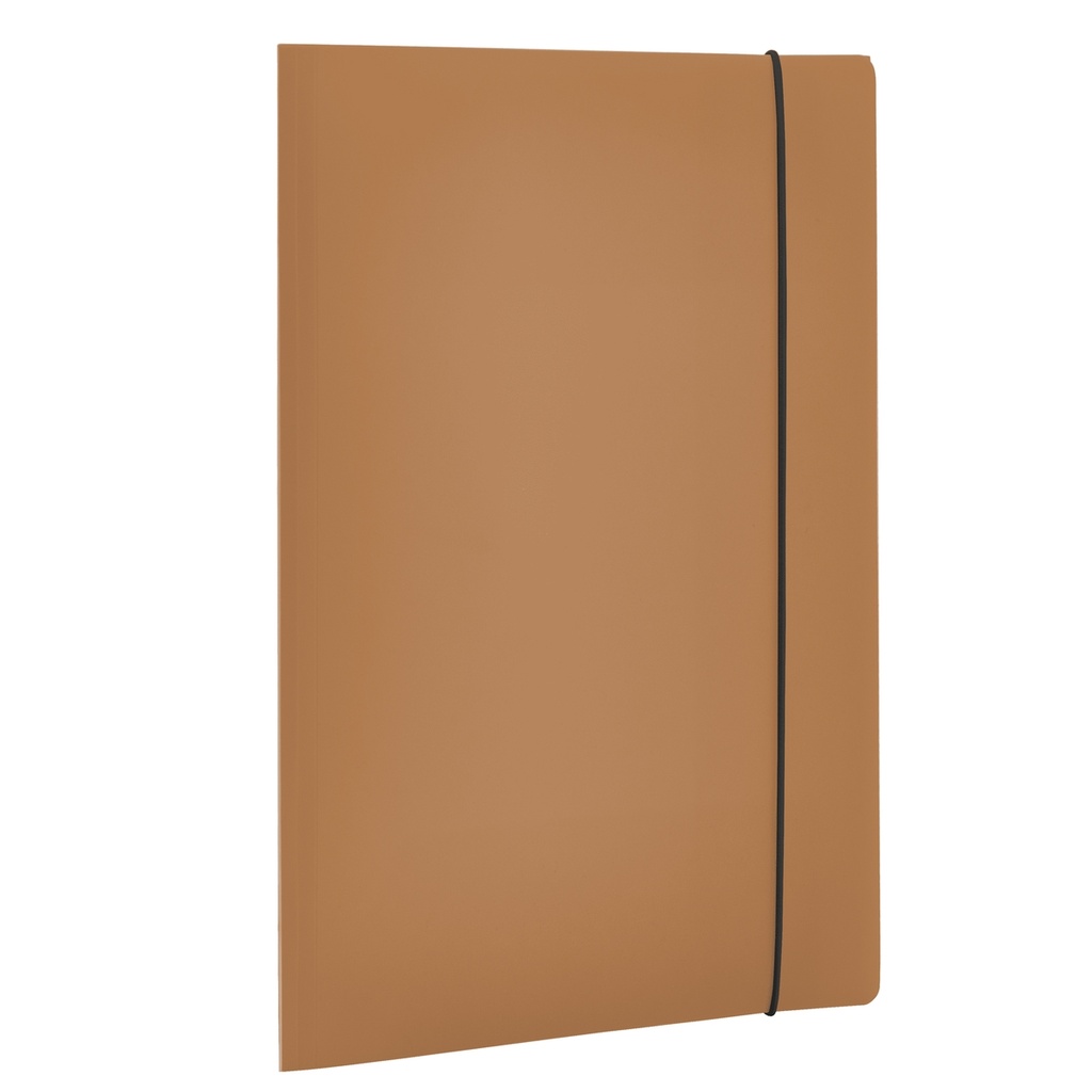Cartella 3 Lembi HOLOS in PP marrone 25x35cm Fellowes