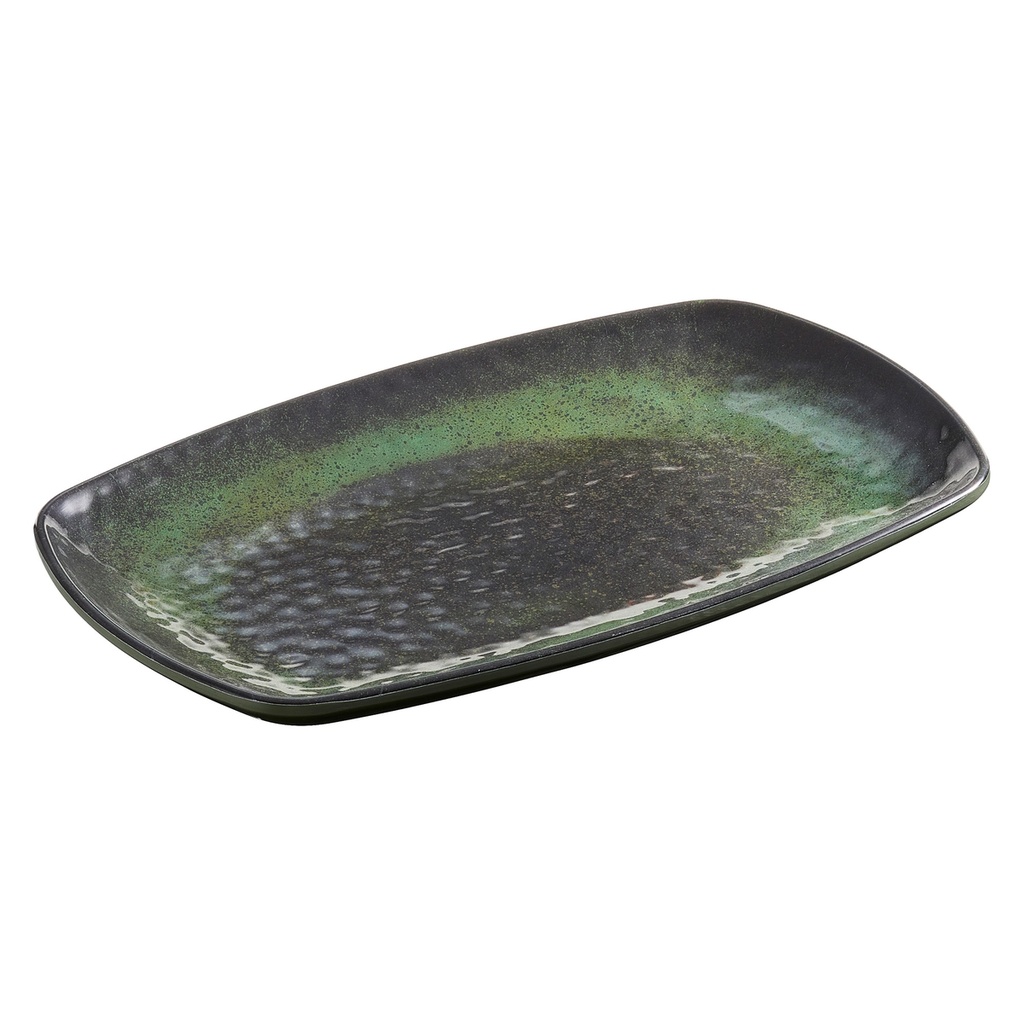 Piatto rettangolare Linea Amazzonia 23,5x15x2,5cm melamina Leone