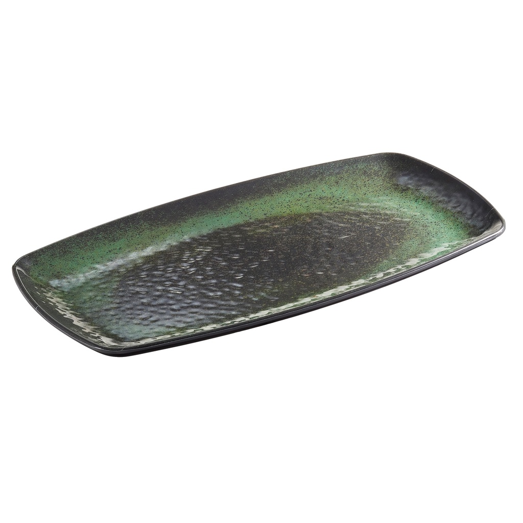 Piatto rettangolare Linea Amazzonia 35,5x19x2,5cm melamina Leone