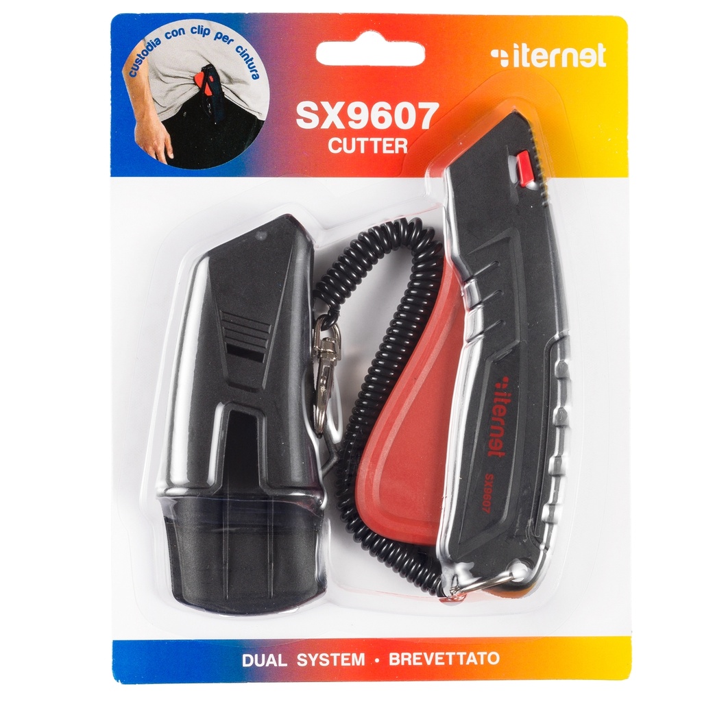 Cutter di sicurezza professionale SX-9607 con custodia Iternet