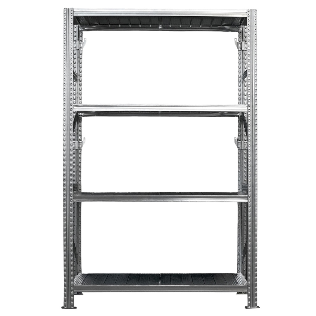 Scaffale industriale 4 ripiani in acciaio 120x50m H200cm Tecnotelai