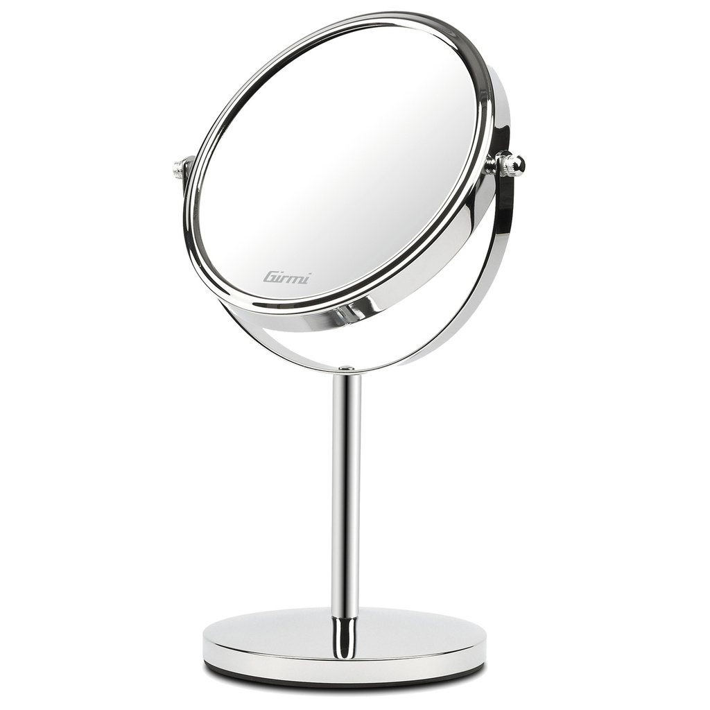 Specchio per trucco c/ingrandimento x3 D specchio 15,5 x H32cm grigio Girmi