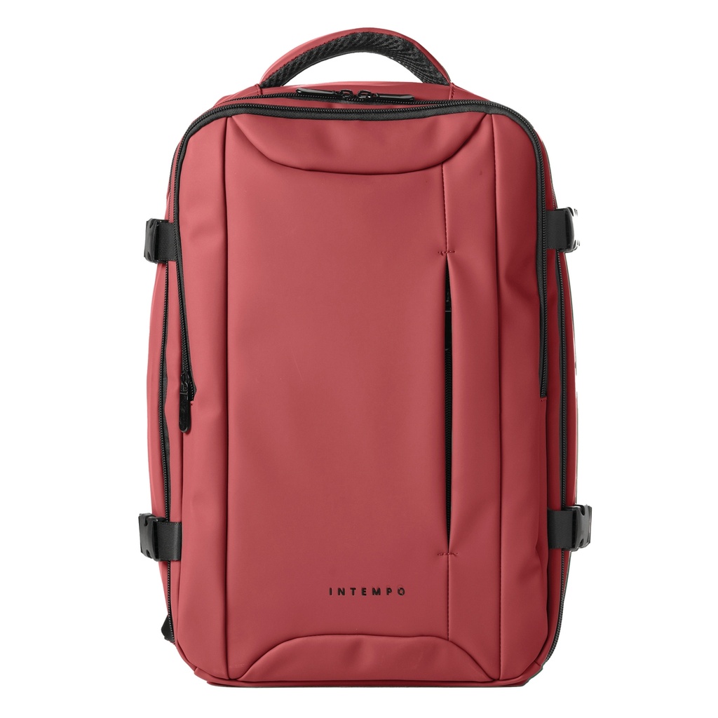 Zaino Cabin Bag Drop2Go gomma antipioggia dim. 25x20x40cm bordeaux InTempo