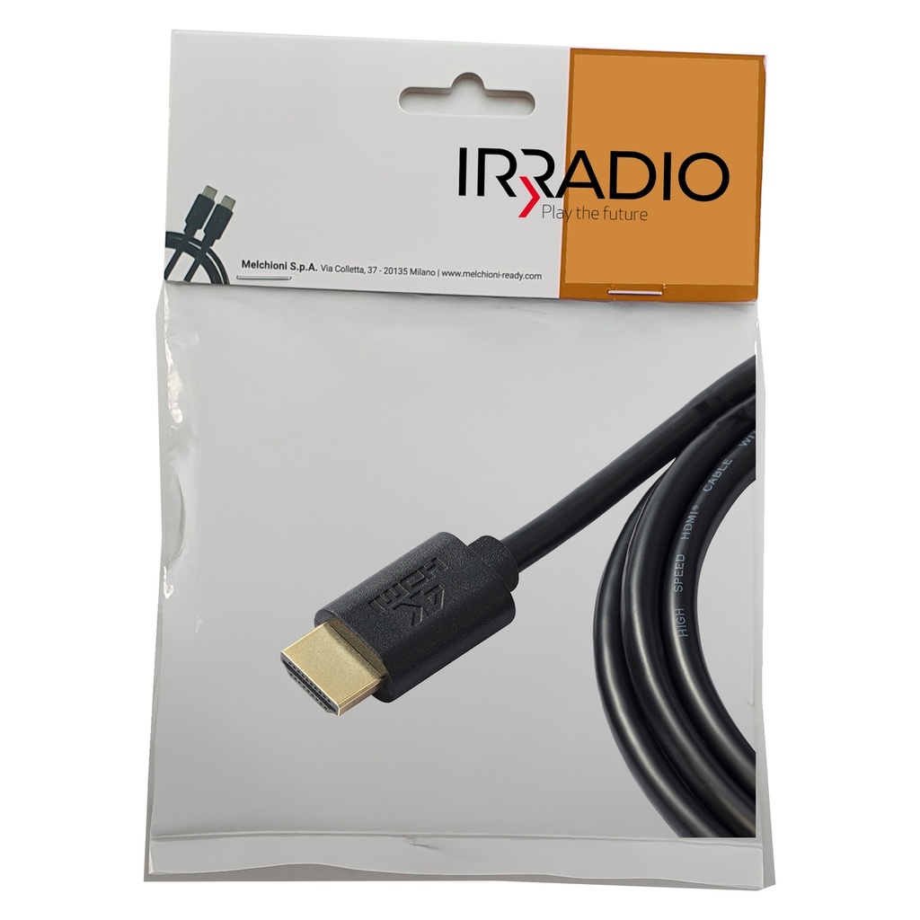 Cavo HDMI V1.4b 4K Ultra HD serie Silver lunghezza 5mt. - Irradio