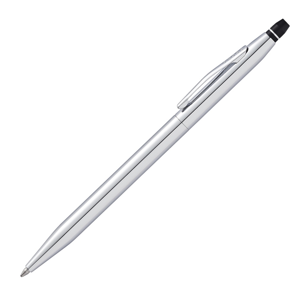 Penna sfera Click punta M fusto cromo Cross