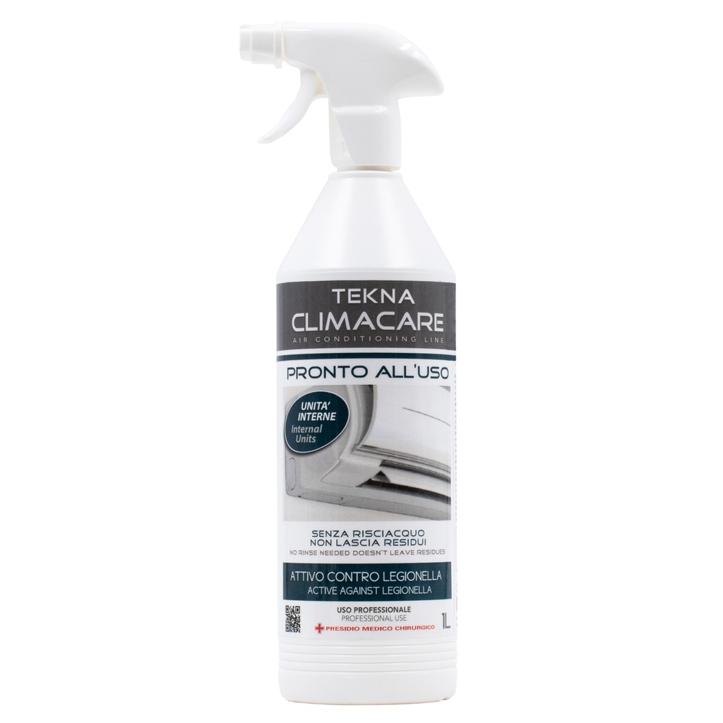 Detergente disinfettante pronto all'uso per climatizzatori 1l Climacare Tekna