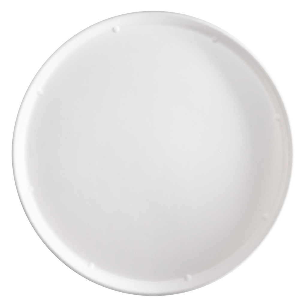 50 Piatti tondi monouso per pizza in canna da zucchero D 32,5cm Signor Bio