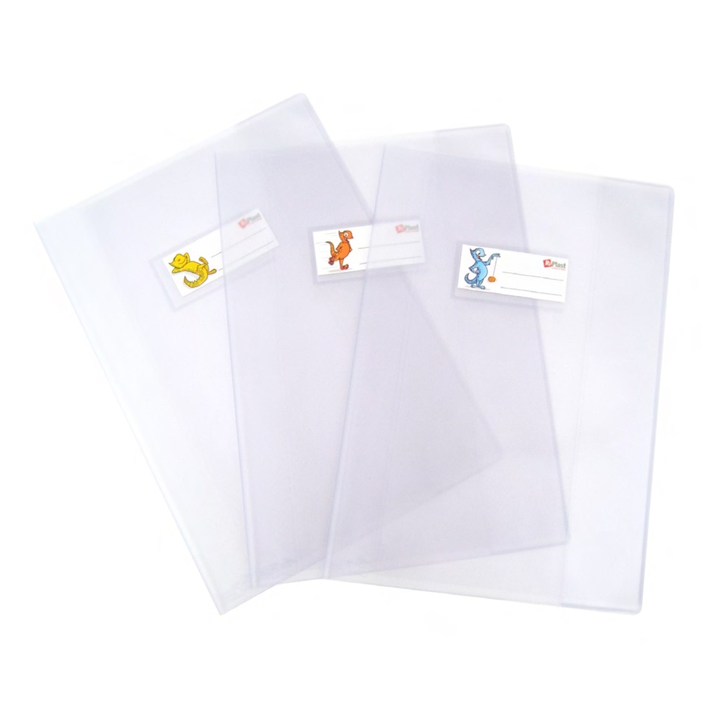 Copriquaderno Superseta PVC goffrato neutro A5 c/alette e portanome Ri.Plast