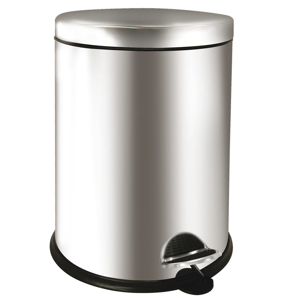 Pattumiera a pedale Bin Basic 12L in acciaio inox