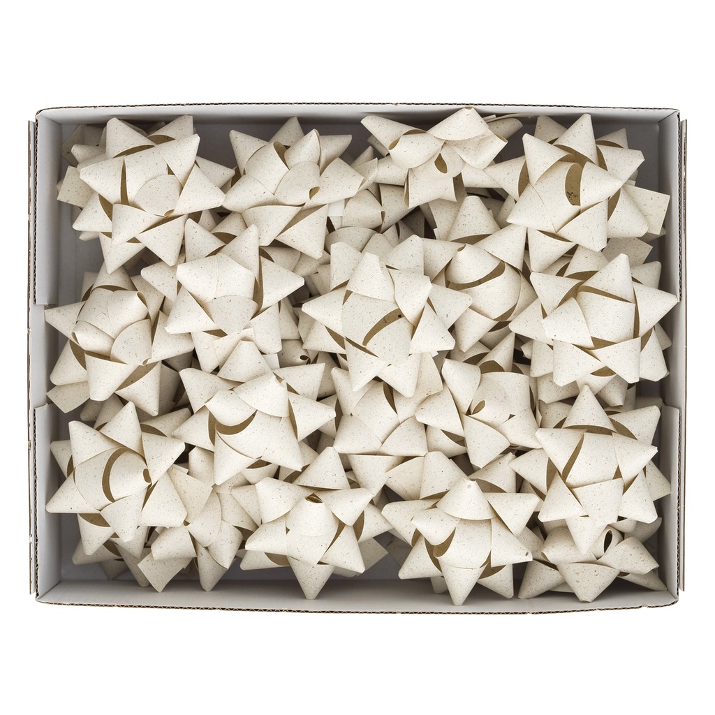 36 stelle nastro carta erba 20mmxD9cm avorio Brizzolari