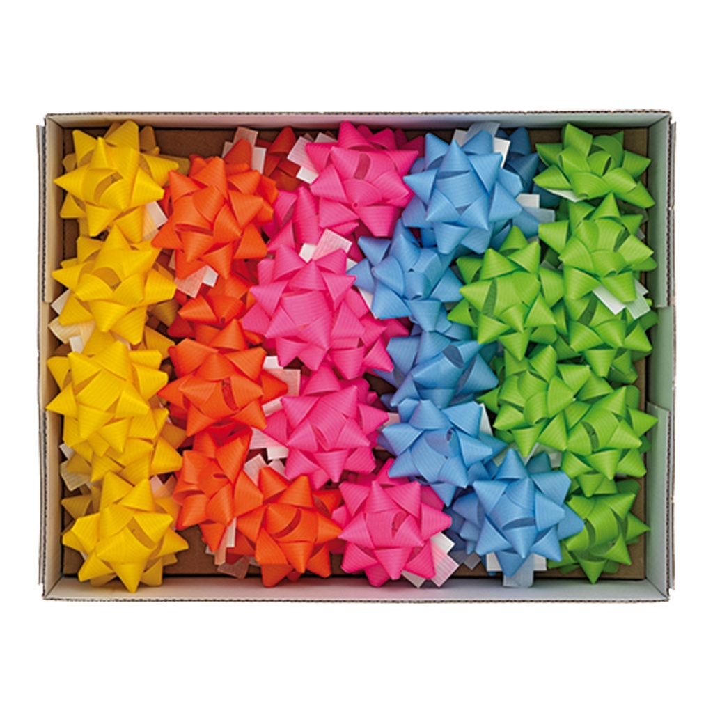 36 stelle nastro carta ecocolor 20mmxD9cm colori ass. primavera Brizzolari