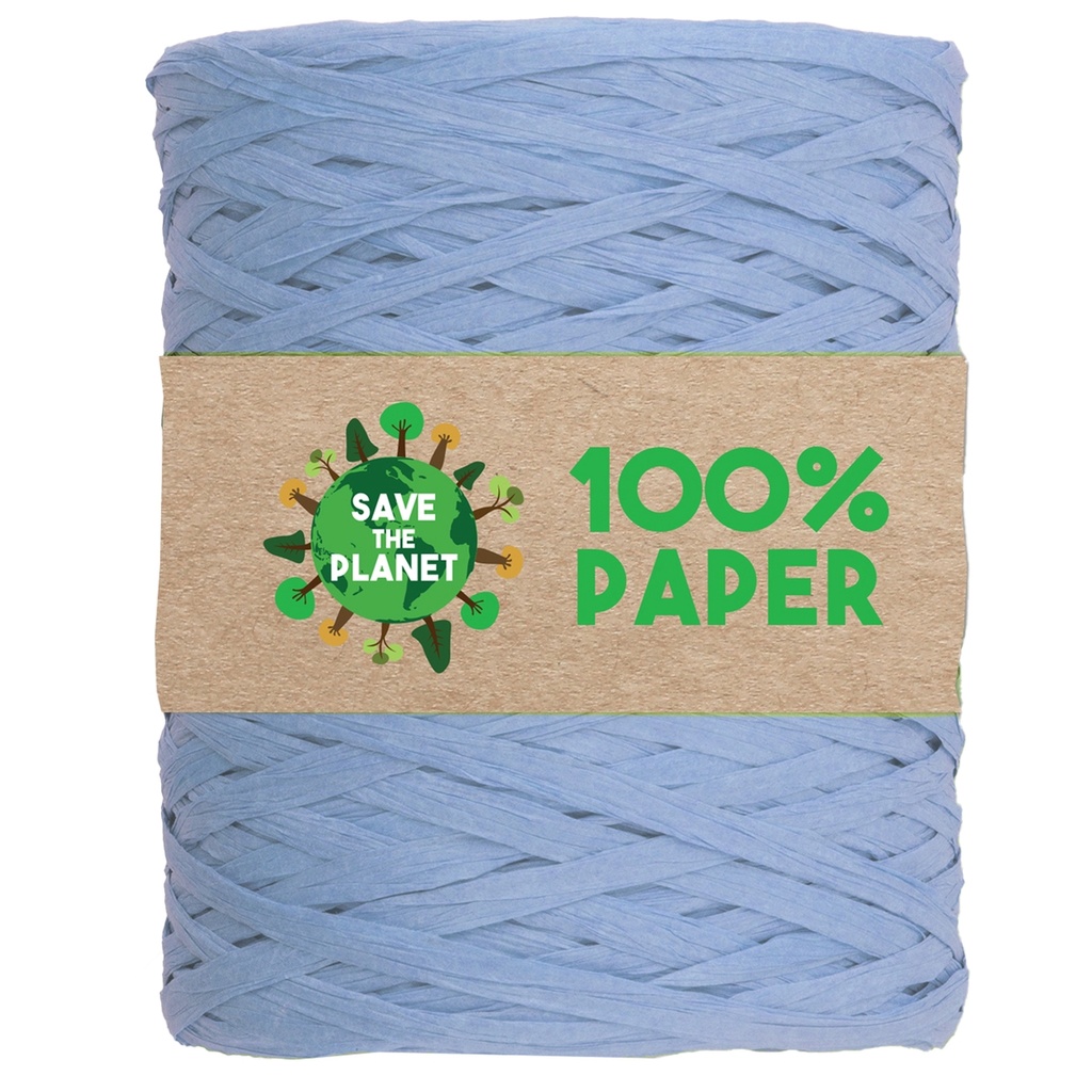 Rafia in carta 100mt colore azzurro 06 Brizzolari