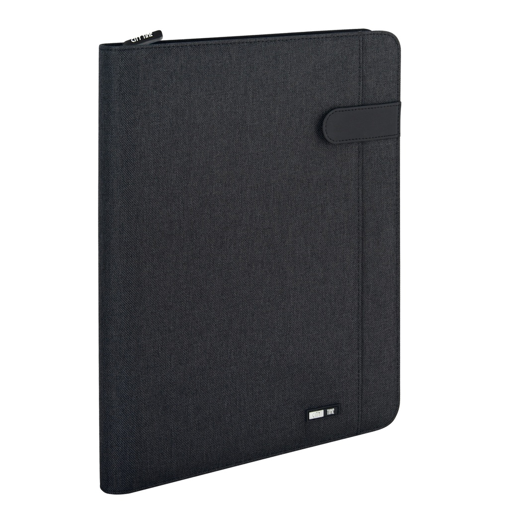Portablocco Flap tessuto tecnico f.to A4 nero City Time