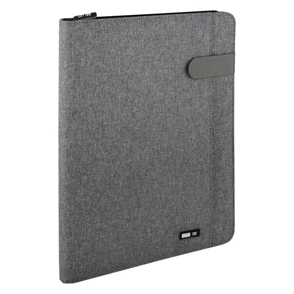 Portablocco Flap tessuto tecnico f.to A4 grigio City Time