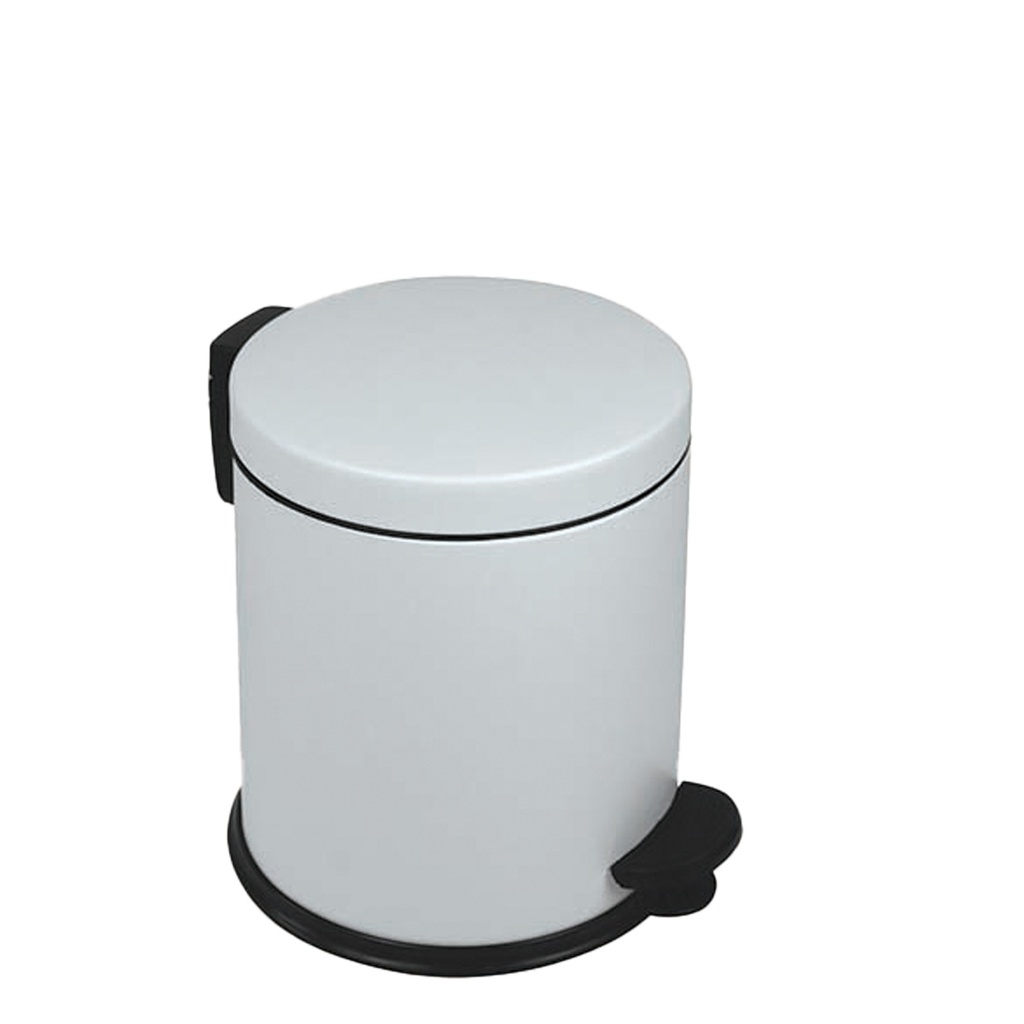 Pattumiera a pedale New Bin Basic 5L bianco
