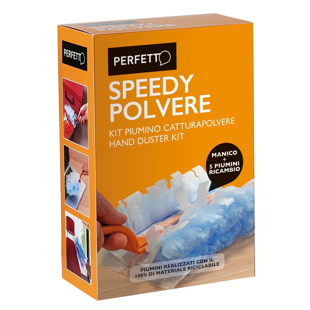 Piumino speedy polvere + 5 ricambi Perfetto