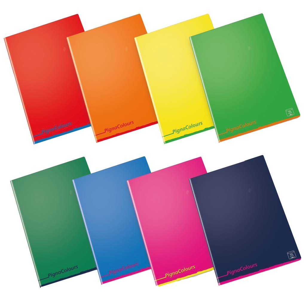 Maxiquaderno A4 80gr 40+2fg 5mm c/margine Pigna Colours