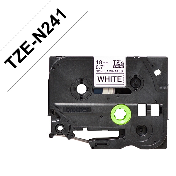 Brother Nastro TZEN241   da 18 mm (8 m) Nero/Bianco
