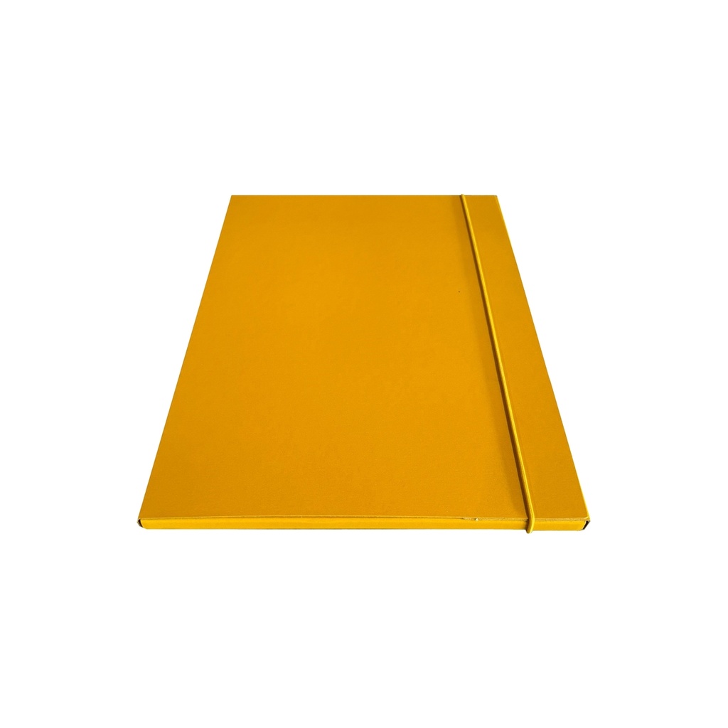 Cartella c/elastico tondo giallo dorso 1cm Starline