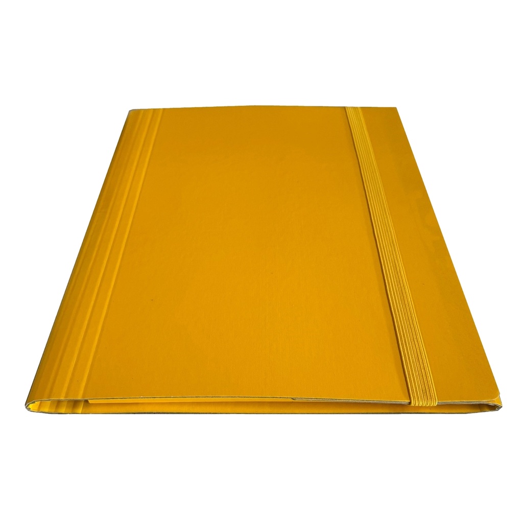 Cartella c/elastico piatto giallo dorso variabile Starline