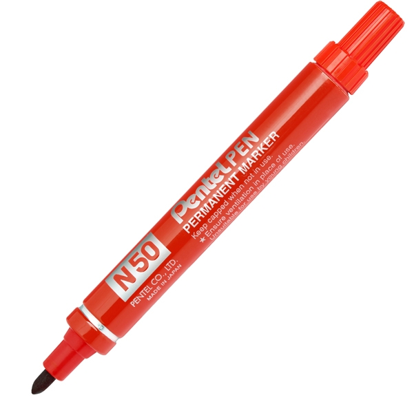 Marcatore PENTEL PEN N50 ROSSO Punta tonda