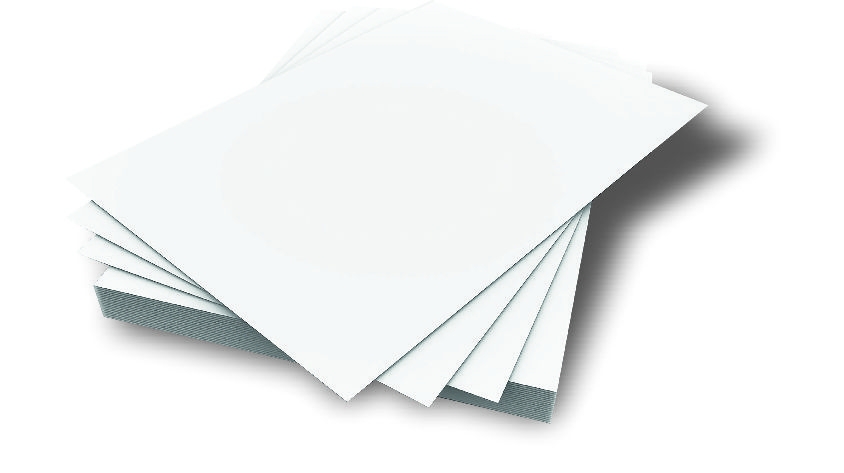 CARTONCINO LISCIO/RUVIDO 50x70 220gr/mq BIANCO (singolo)