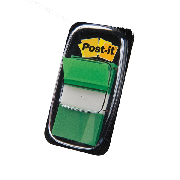 SEGNAPAGINA Post-it(R) 680-3 VERDE 25.4X43.6MM 50FG INDEX