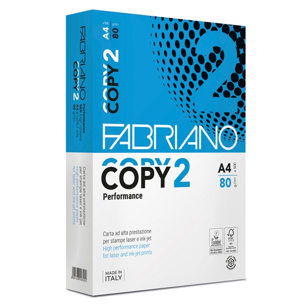CARTA COPY2 A4 80GR 500FG FABRIANO PERFO RMANCE
