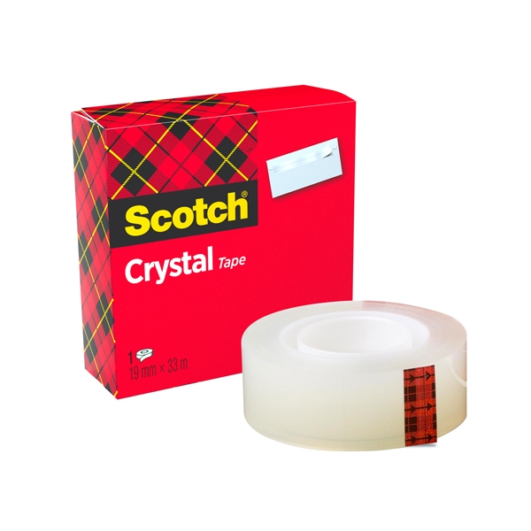 NASTRO ADESIVO Scotch(R) CRYSTAL CLEAR 600 33MTX19MM