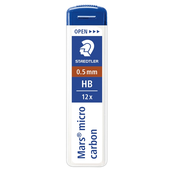 12 astucci da 12 mine 0.5mm MARS(R)MICRO 250 05-HB STAEDTLER