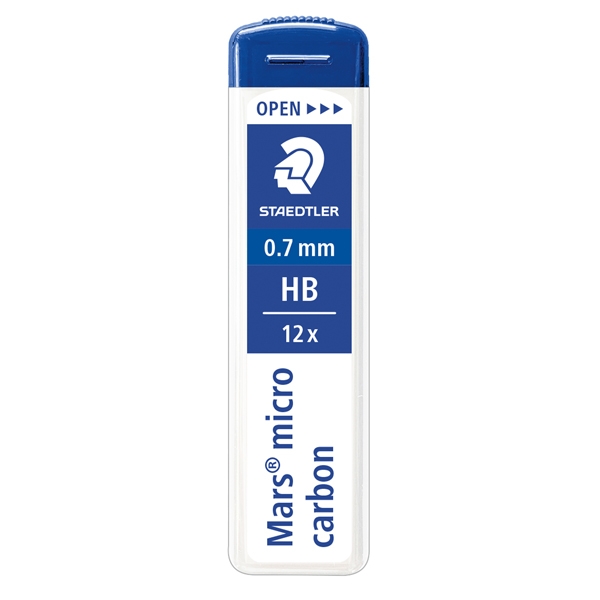 12 astucci da 12 mine 0.7mm MARS(R)MICRO 250 07-HB STAEDTLER