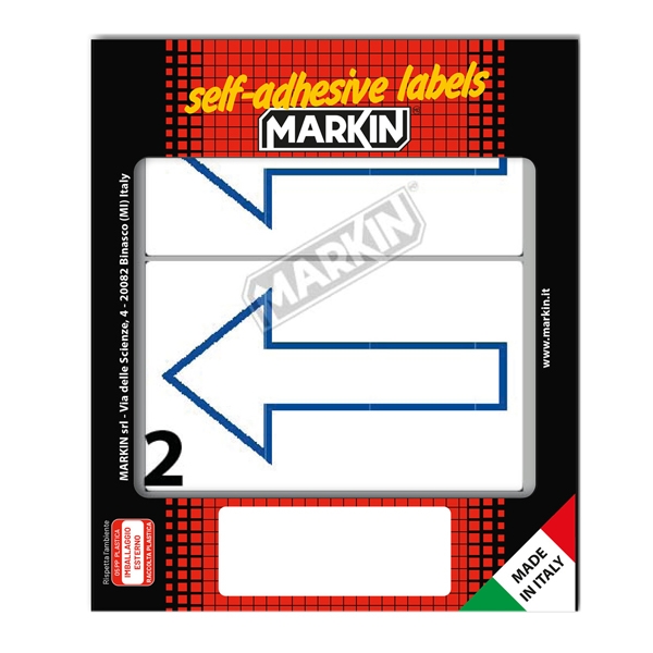 Etichetta adesiva bianca 10fg x 2 etichette 115x70mm ALTO Markin
