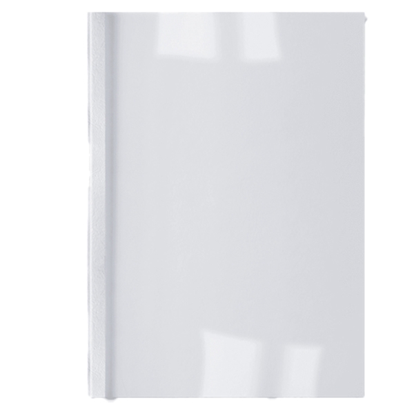 100 CARTELLINE TERMICHE 1,5MM BIANCO BUSINESS LINE LEATHER