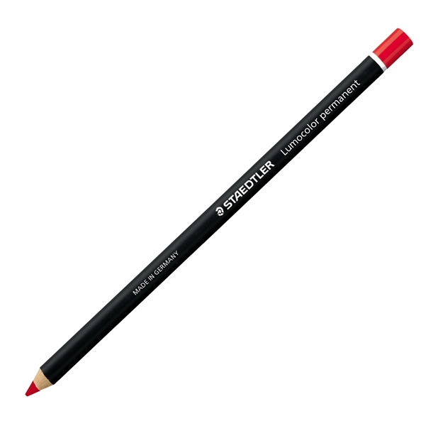 MATITA LUMOCOLOR(R) PERMANENTE GLASOCHROM ROSSO STAEDTLER