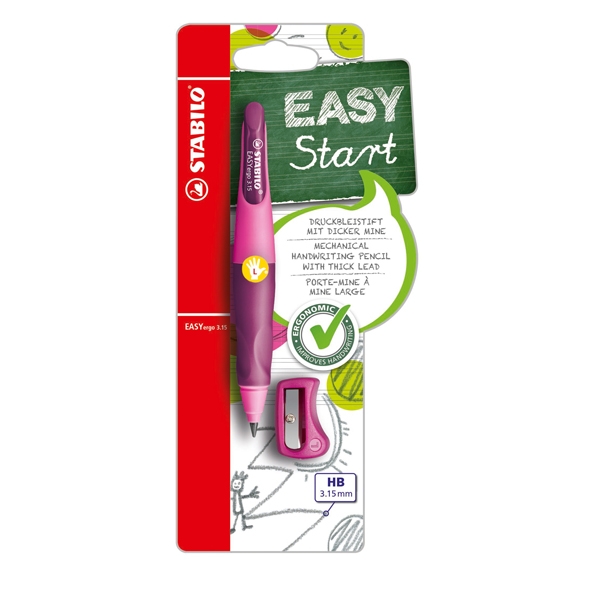PORTAMINE STABILO(R) EASYergo 3,15mm rosa PER MANCINI + AFFILAMINE