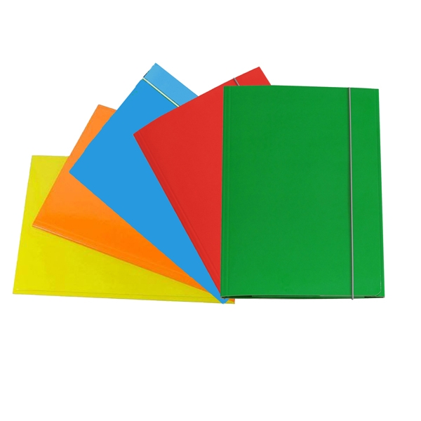 CARTELLINA CON ELASTICO 32PL 25X34CM ASSORTITO