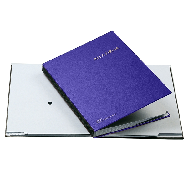 LIBRO FIRMA 14 PAGINE 24X34CM BLU 614-A FRASCHINI