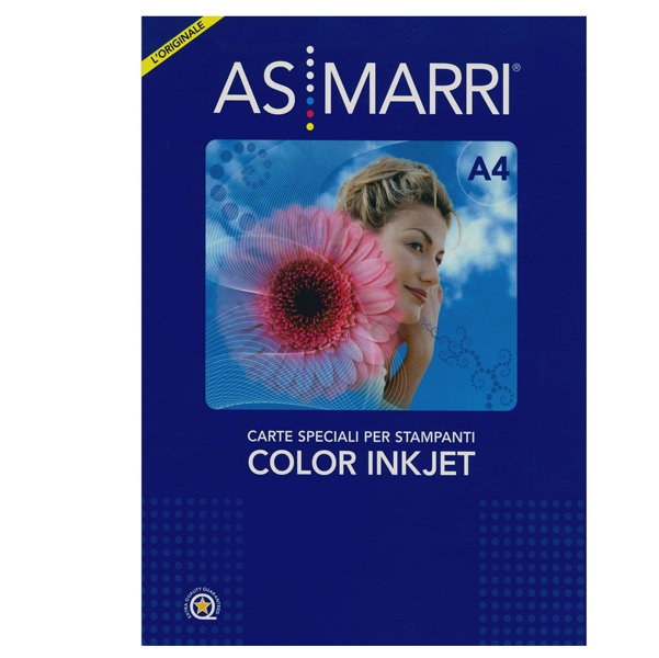 VINILE INKJET A4 ADESIVO BIANCO PERMANEN TE 10fg MARRI