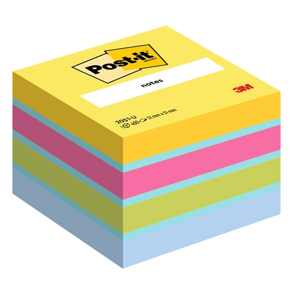 BLOCCO MINICUBO 400foglietti Post-it(R) 51x51mm 2051-U ULTRA