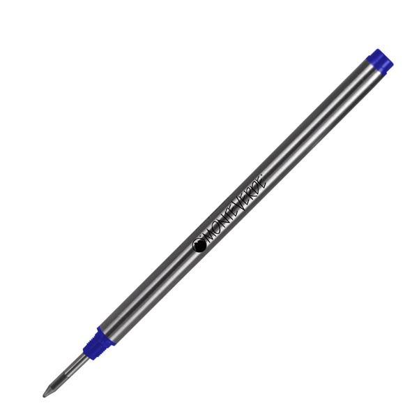 Blister 2 refill in metallo per ROLLER Montblanc (R) BLU PUNTA FINE