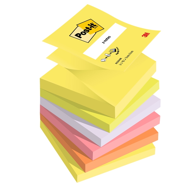 BLOCCO Post-it(R) Super Sticky Z-Notes 76x76mm 100fg R330-NR NEON