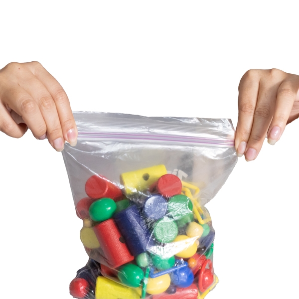 100 SACCHETTI ZIP 12X17cm PLASTICA 45mic.